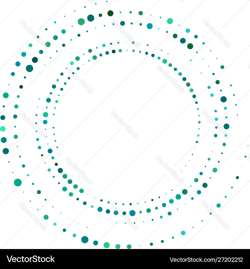 Random dotted dots halftone speckles concentric Random dotted dots halftone speckles concentric vector image