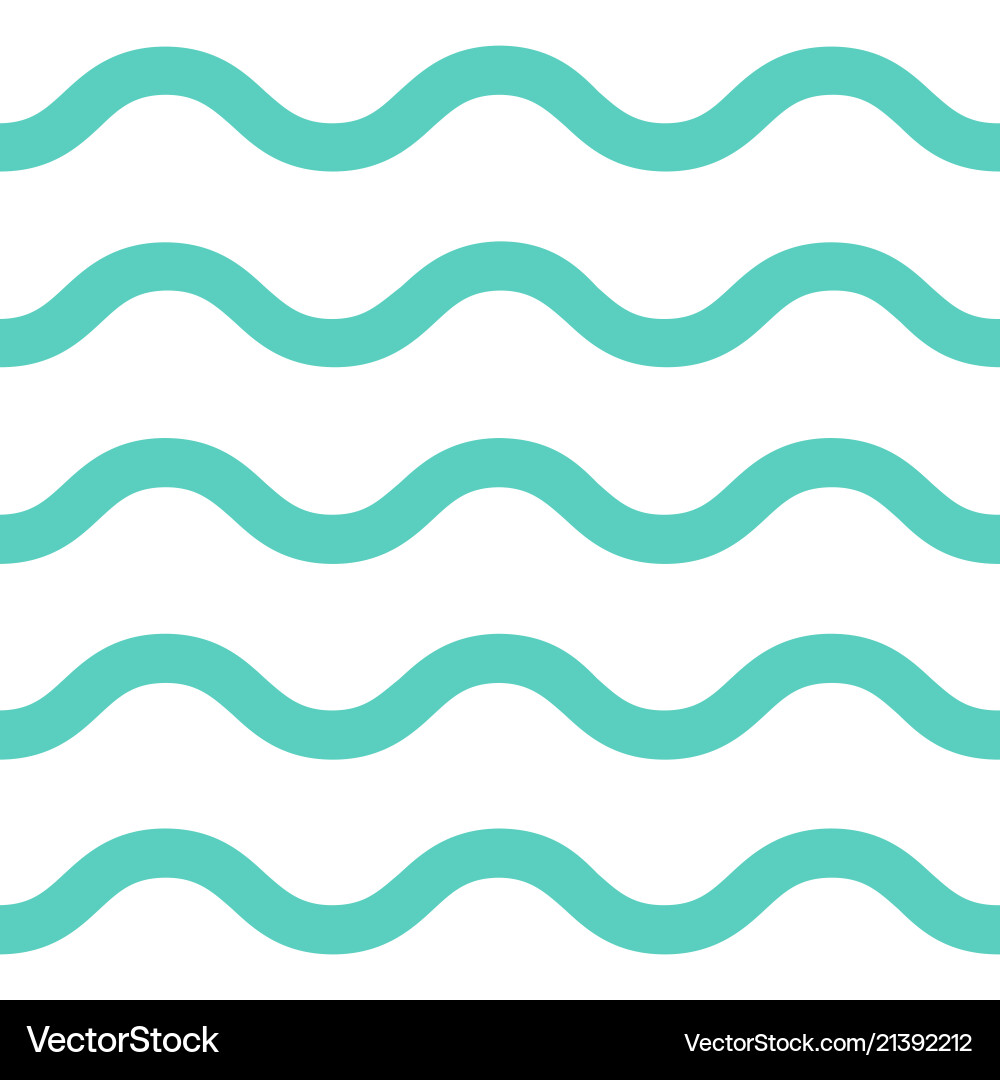 Sea waves seamless pattern Vector Image