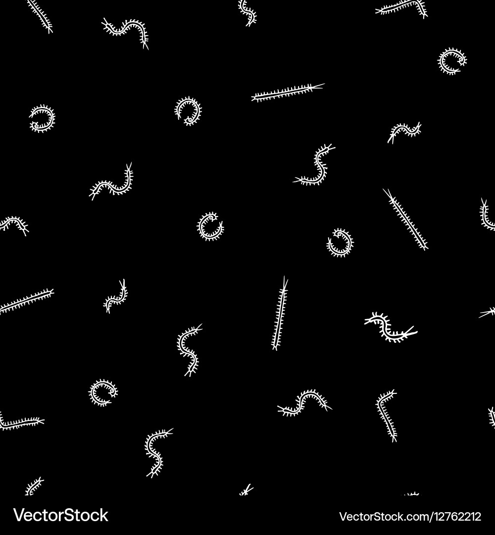 Seamless pattern with insects Vector Image