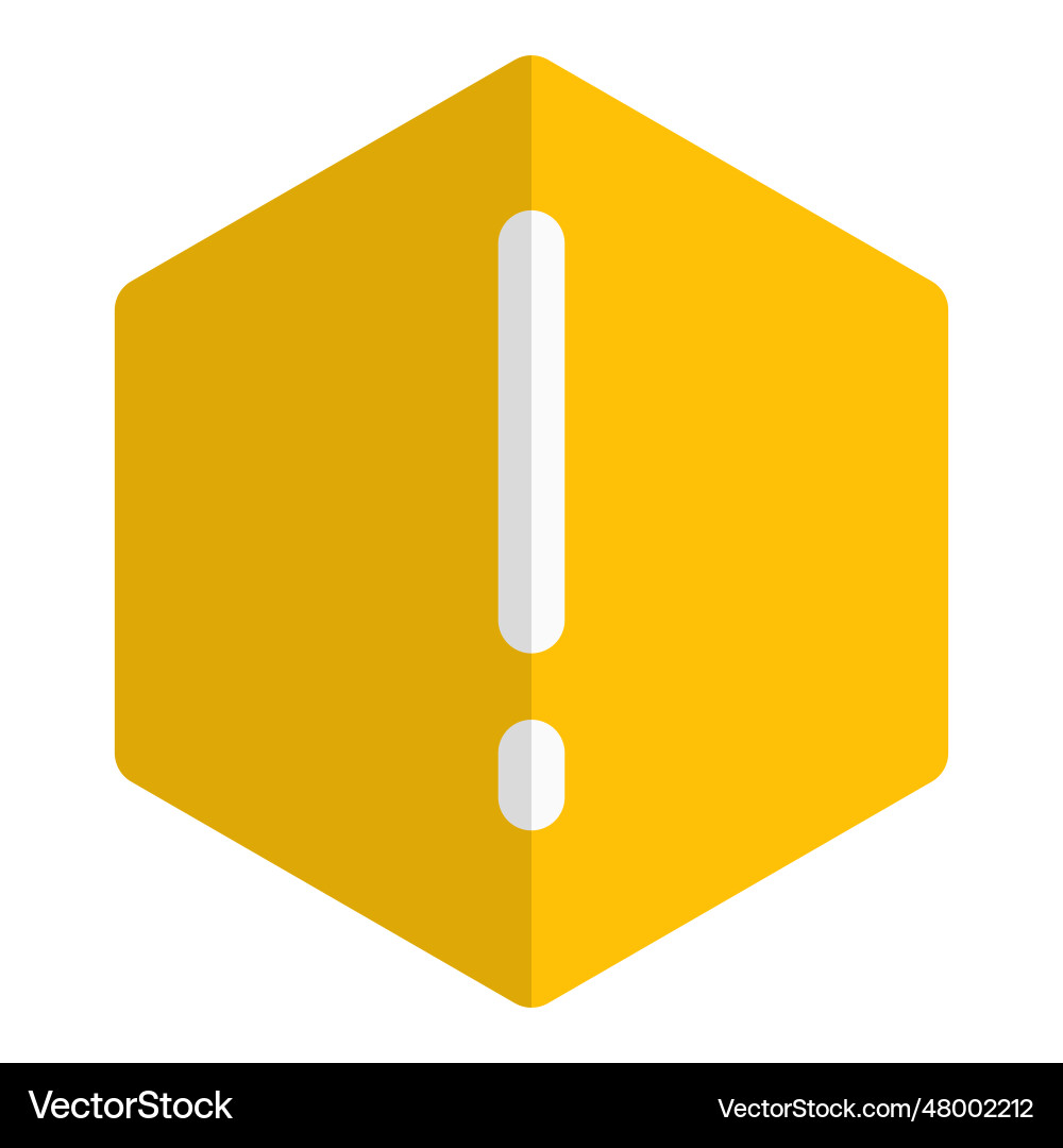Security alert indicator in cyberspace vector image