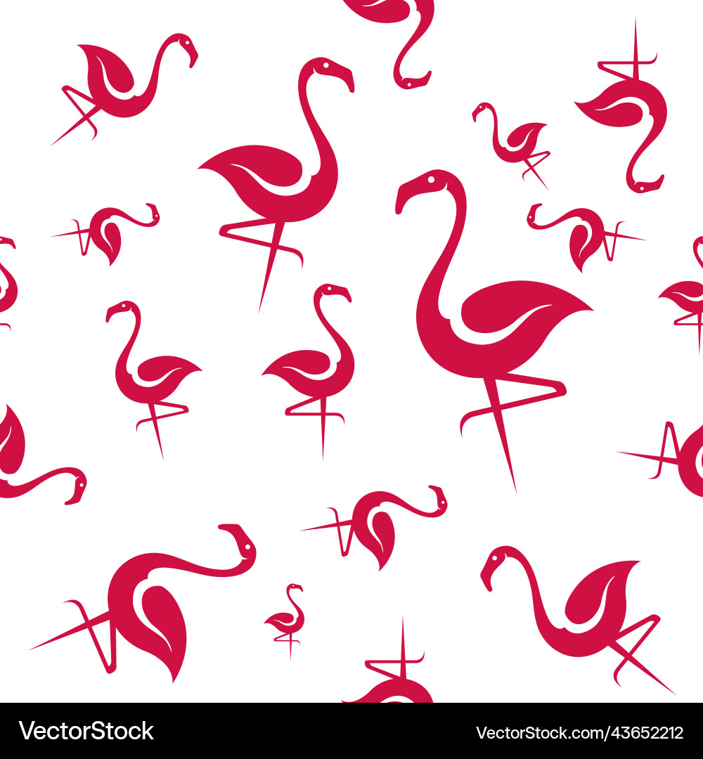 Swan seamless pattern design Vector Image