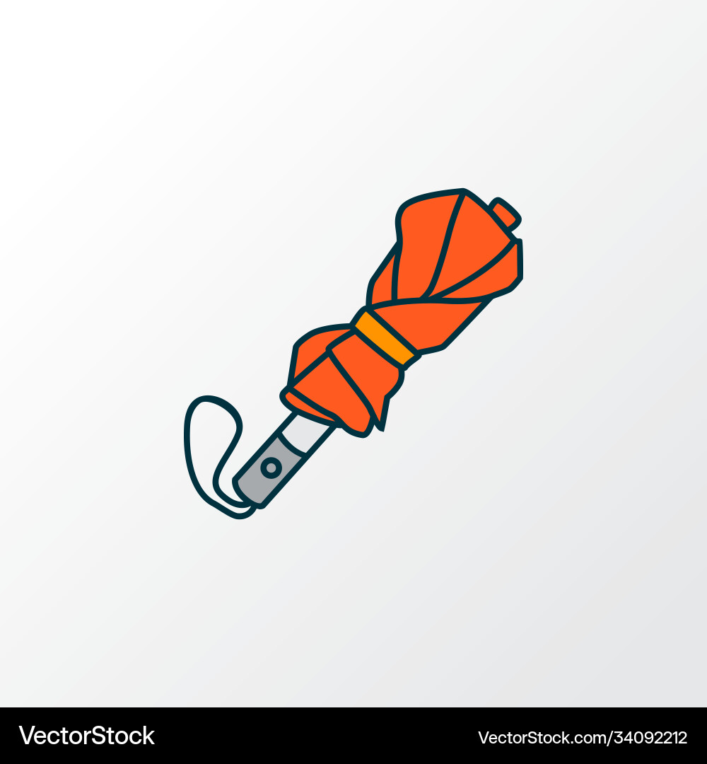 Umbrella icon colored line symbol premium quality Umbrella icon colored line symbol premium quality vector image