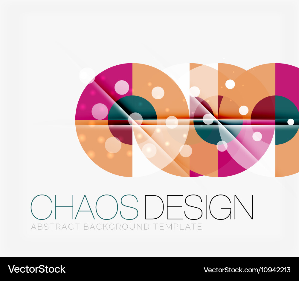Abstract background with round shapes Vector Image