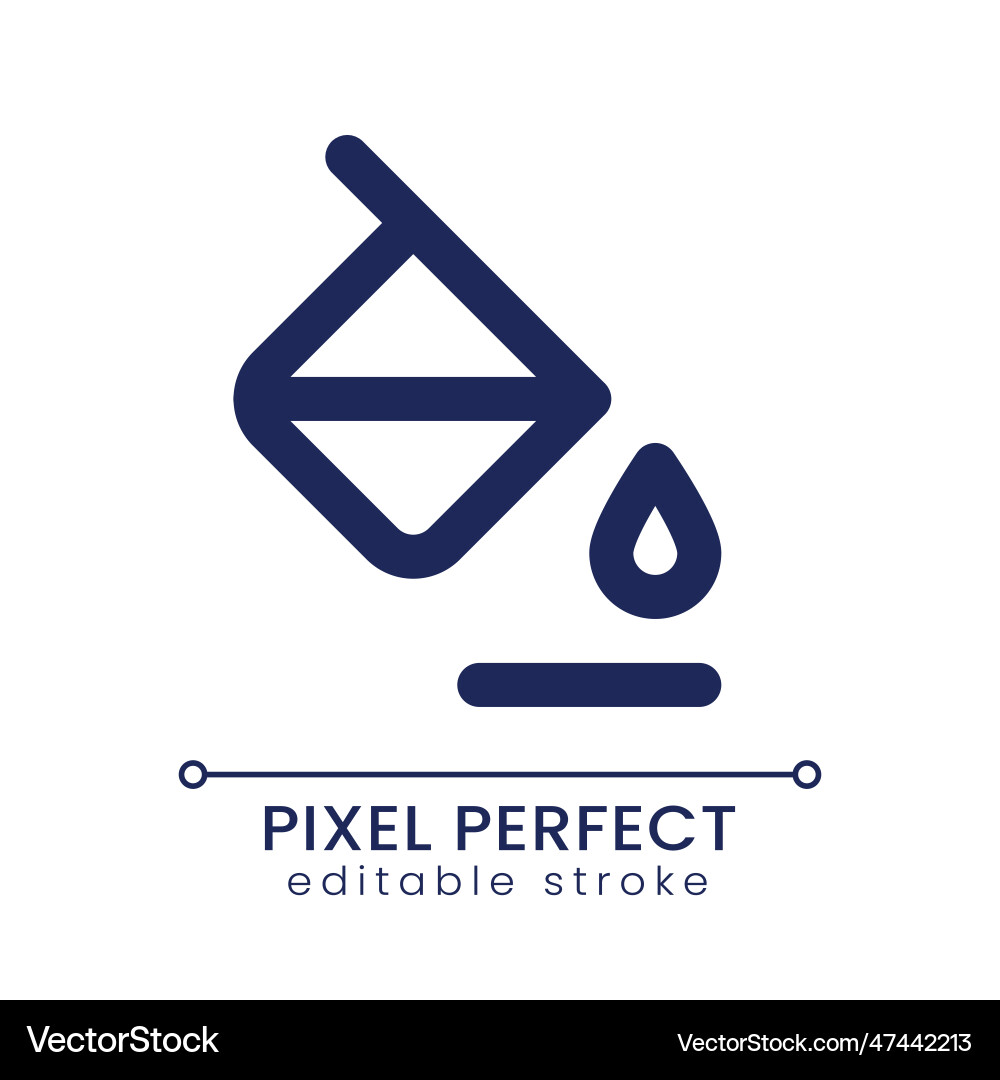 Background color pixel perfect linear ui icon Background color pixel perfect linear ui icon vector image
