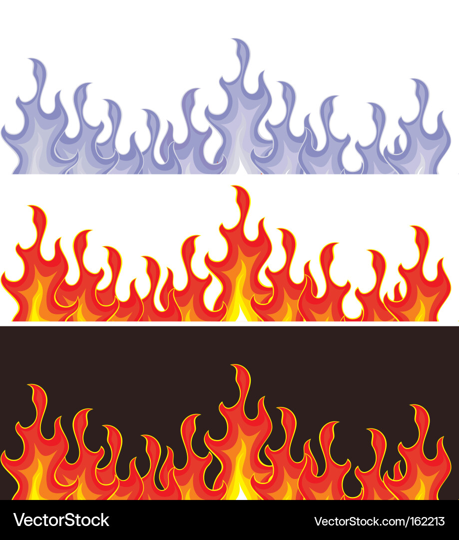Blazing Flame (162213) – Royalty-Free Vector | VectorStock, image size:919x1080