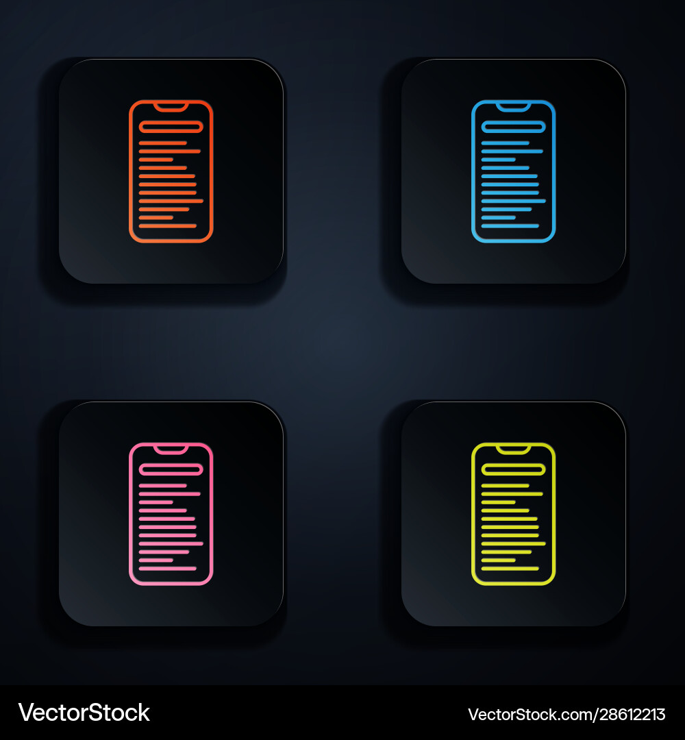 Color neon line computer api interface icon Color neon line computer api interface icon vector image