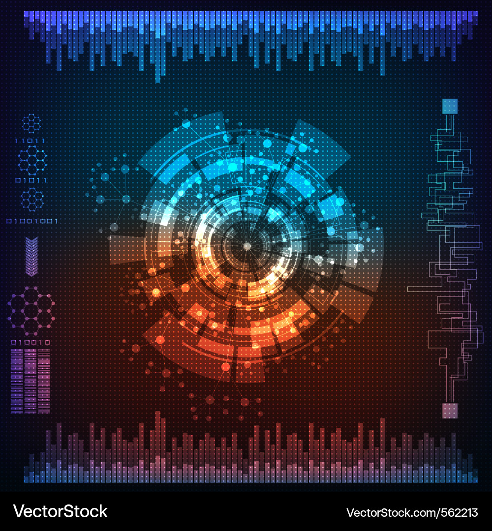Digital Circuitry Background vector image