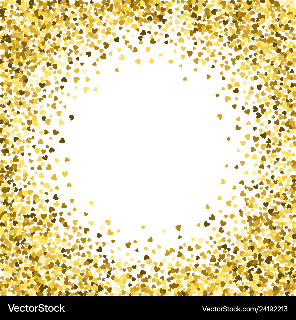 Frame or border of random scatter hearts Frame or border of random scatter hearts vector image