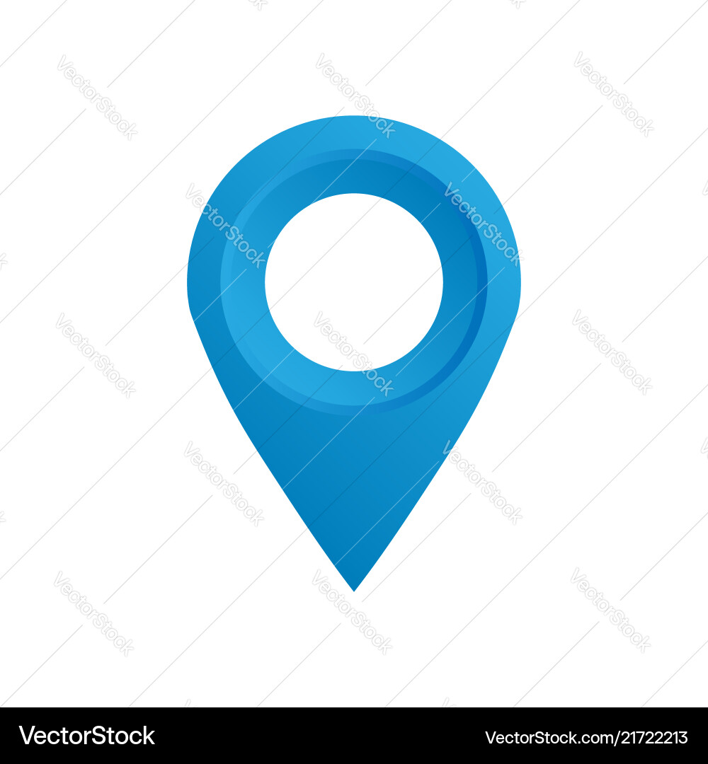 GPS Pin Map Icon - Navigation Vector Image