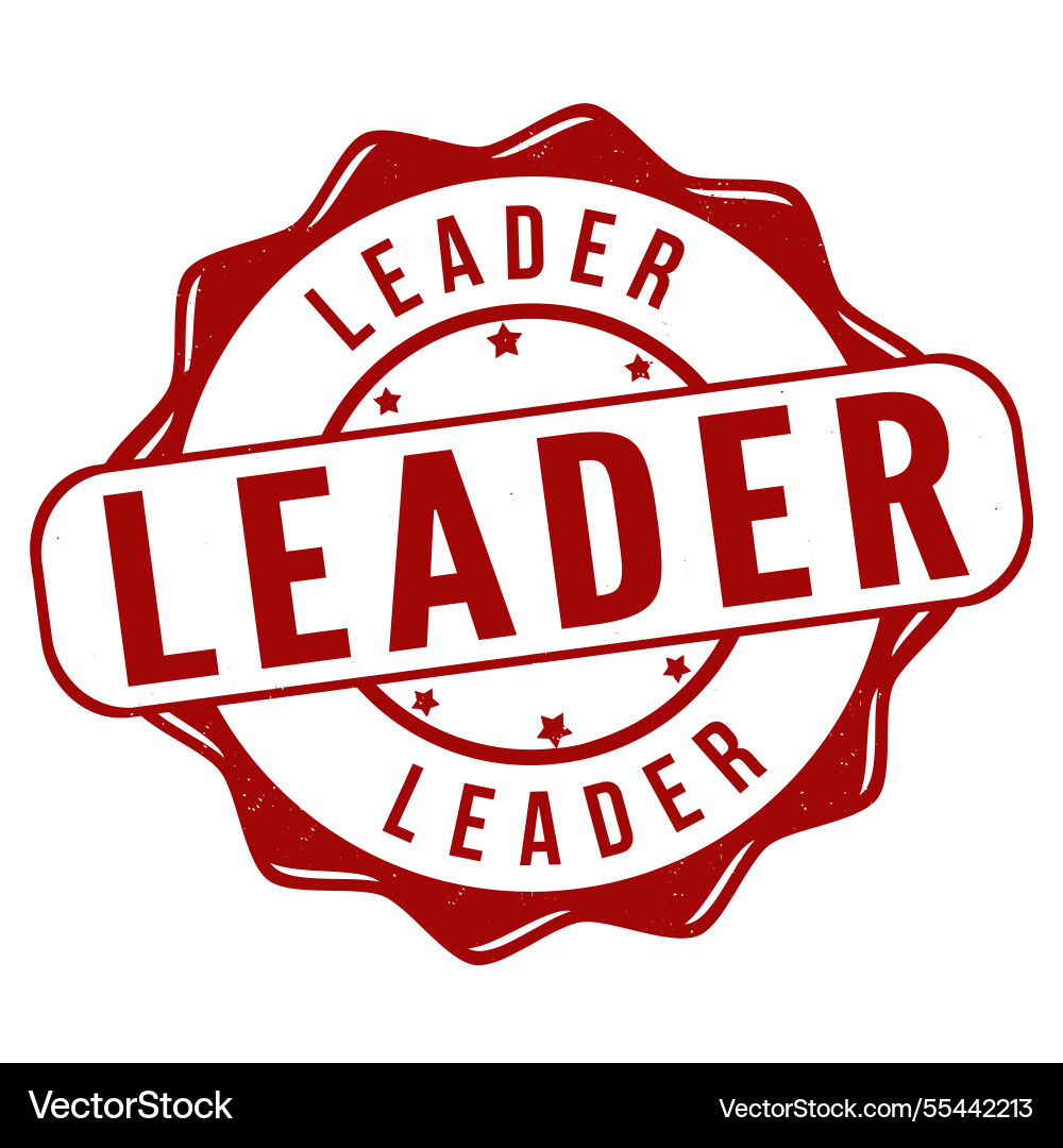 Leader grunge rubber stamp Leader grunge rubber stamp vector image