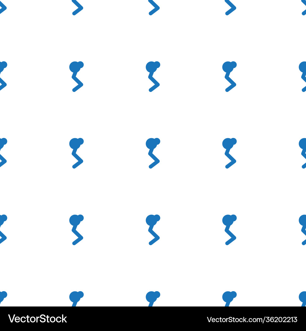 Man doing exercises icon pattern seamless white vector image