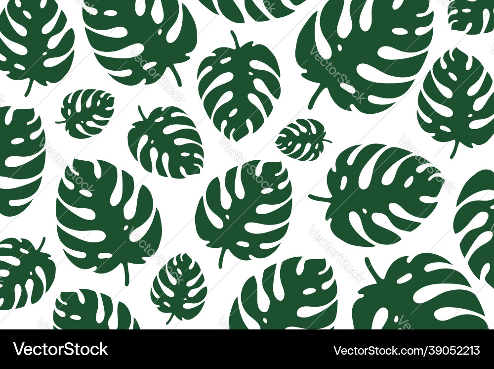 Monstera leaf pattern with abstract concept Monstera leaf pattern with abstract concept vector image