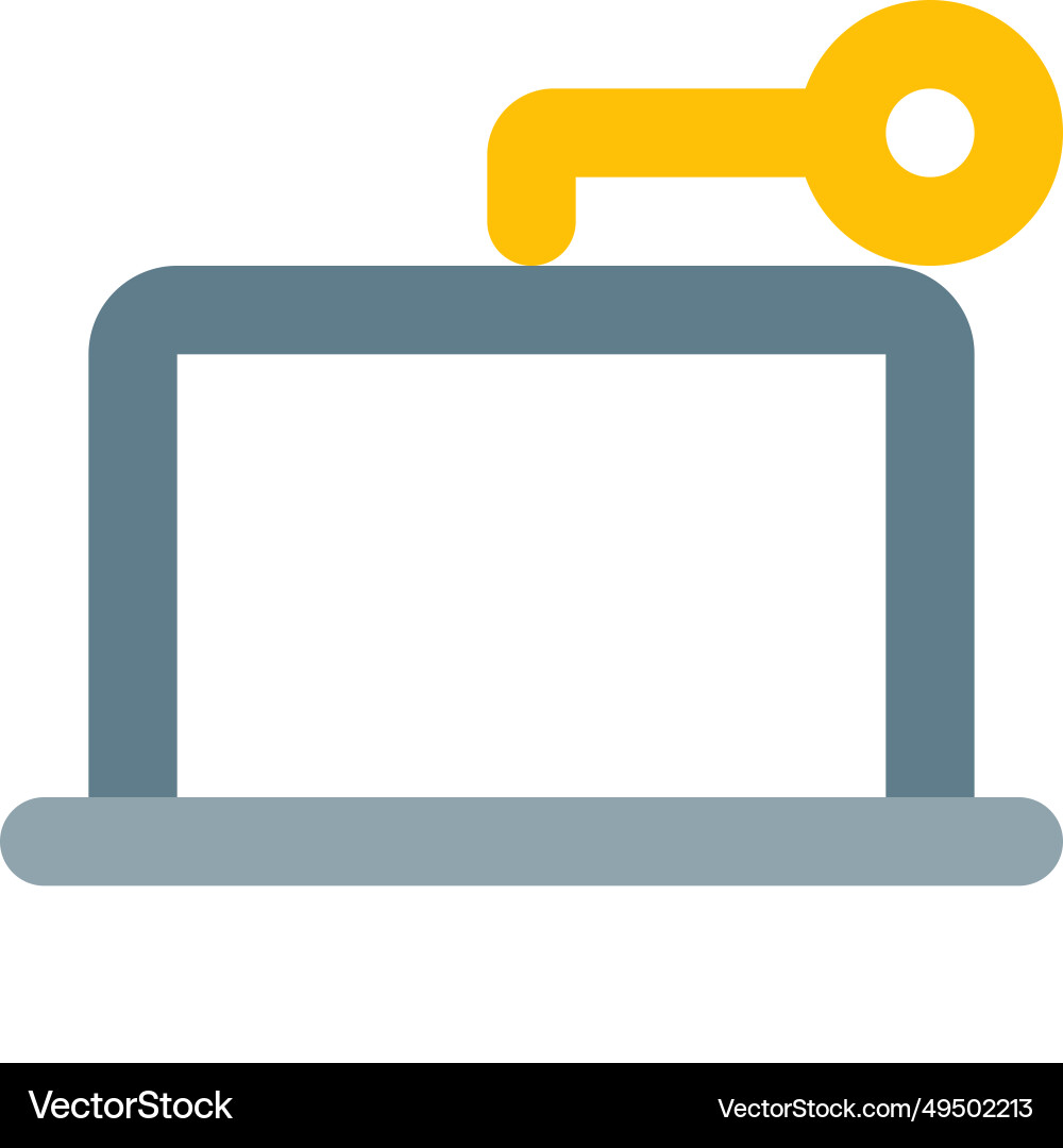 Secure gateway system installed in laptop vector image
