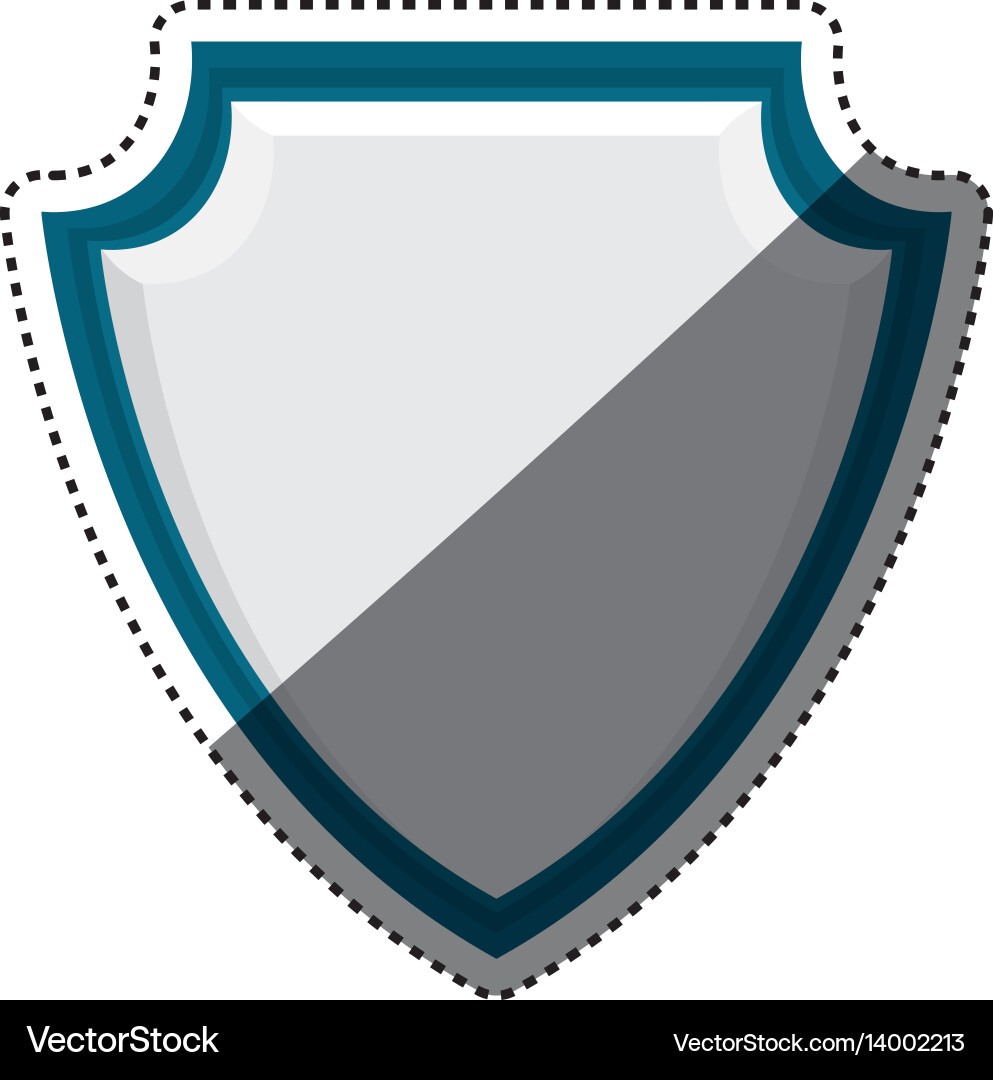 Shield security abstract crest vector image