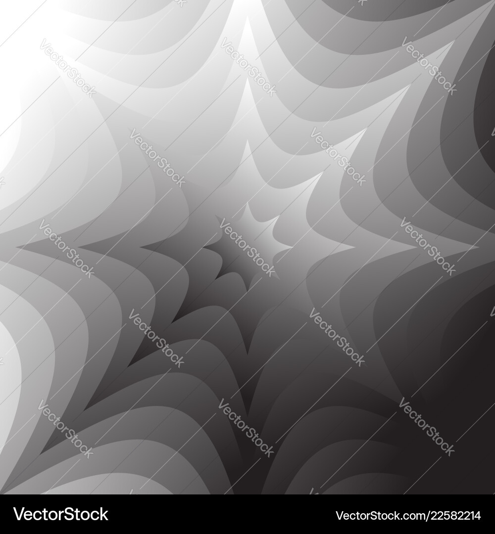 Abstract grayscale geometric background in square Vector Image