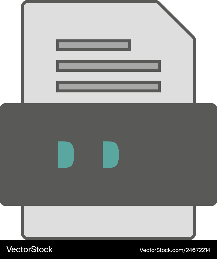 Ddz file document icon Vector Image