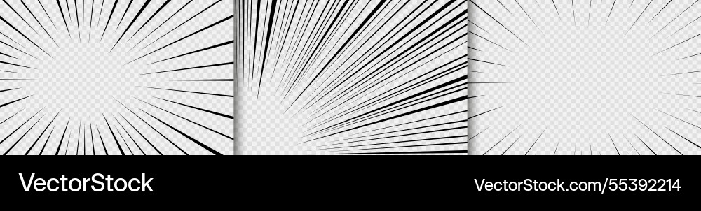 Flash lines in manga style anime banner Vector Image