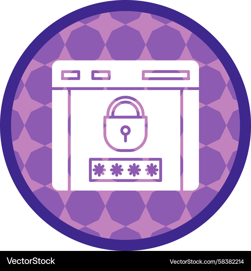 Password Icon - Secure Access Vector Image