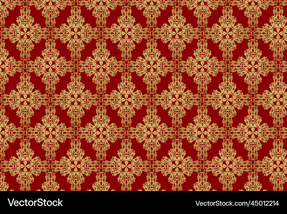 Red seamless pattern background vector image
