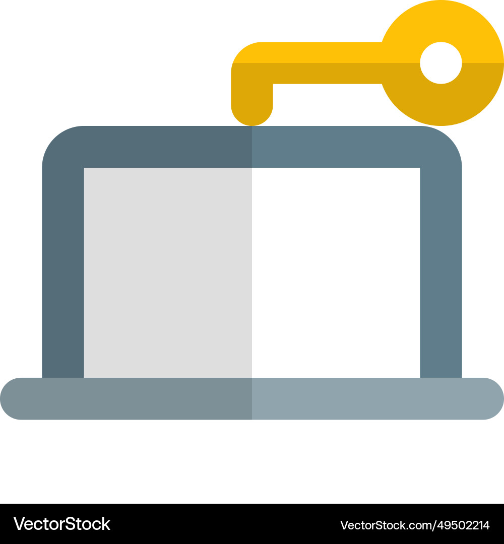 Secure gateway system installed in laptop vector image