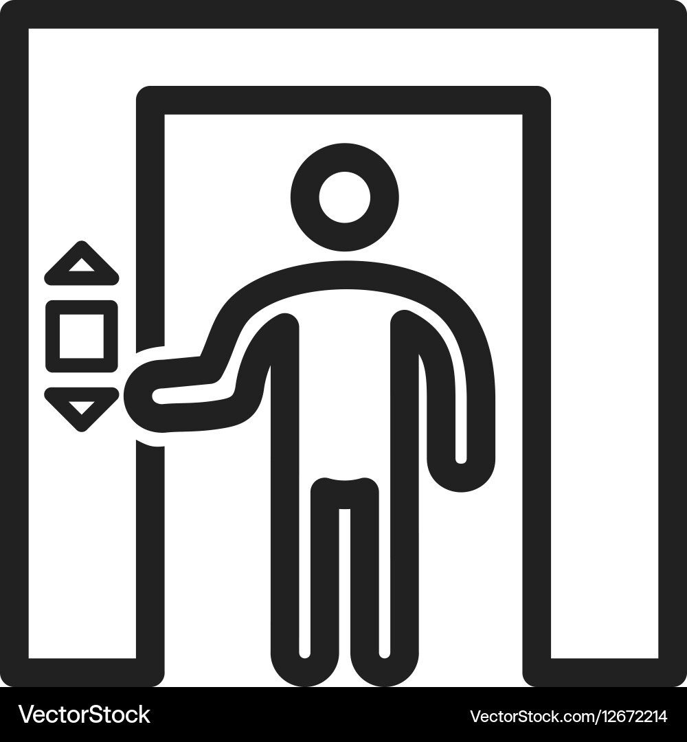 Using elevator vector image