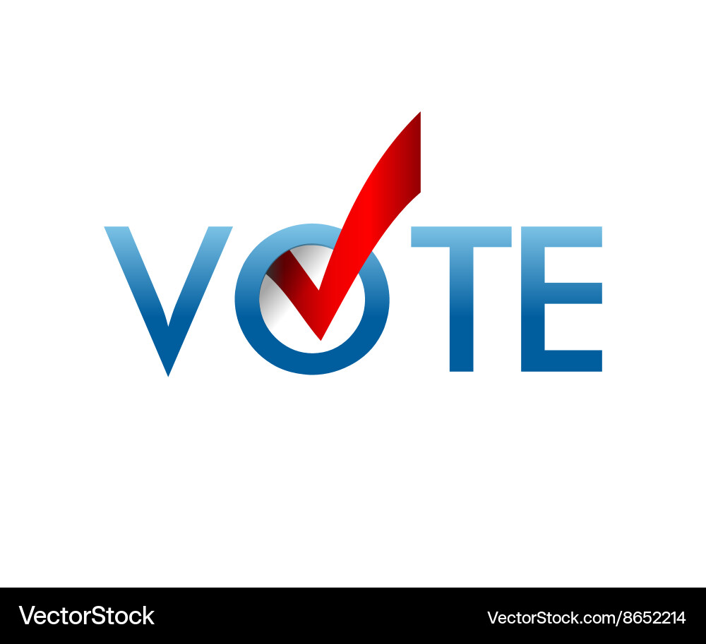 Voting Checkmarks & Symbols vector image
