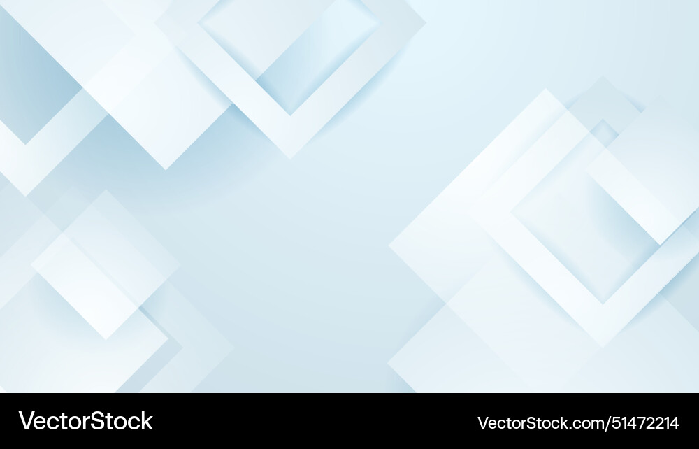 White gradient abstract background with shapes Vector Image