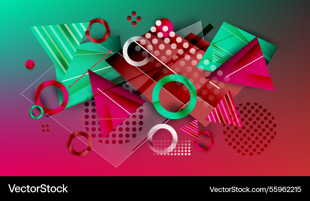 Abstract background geometric design Vector Image