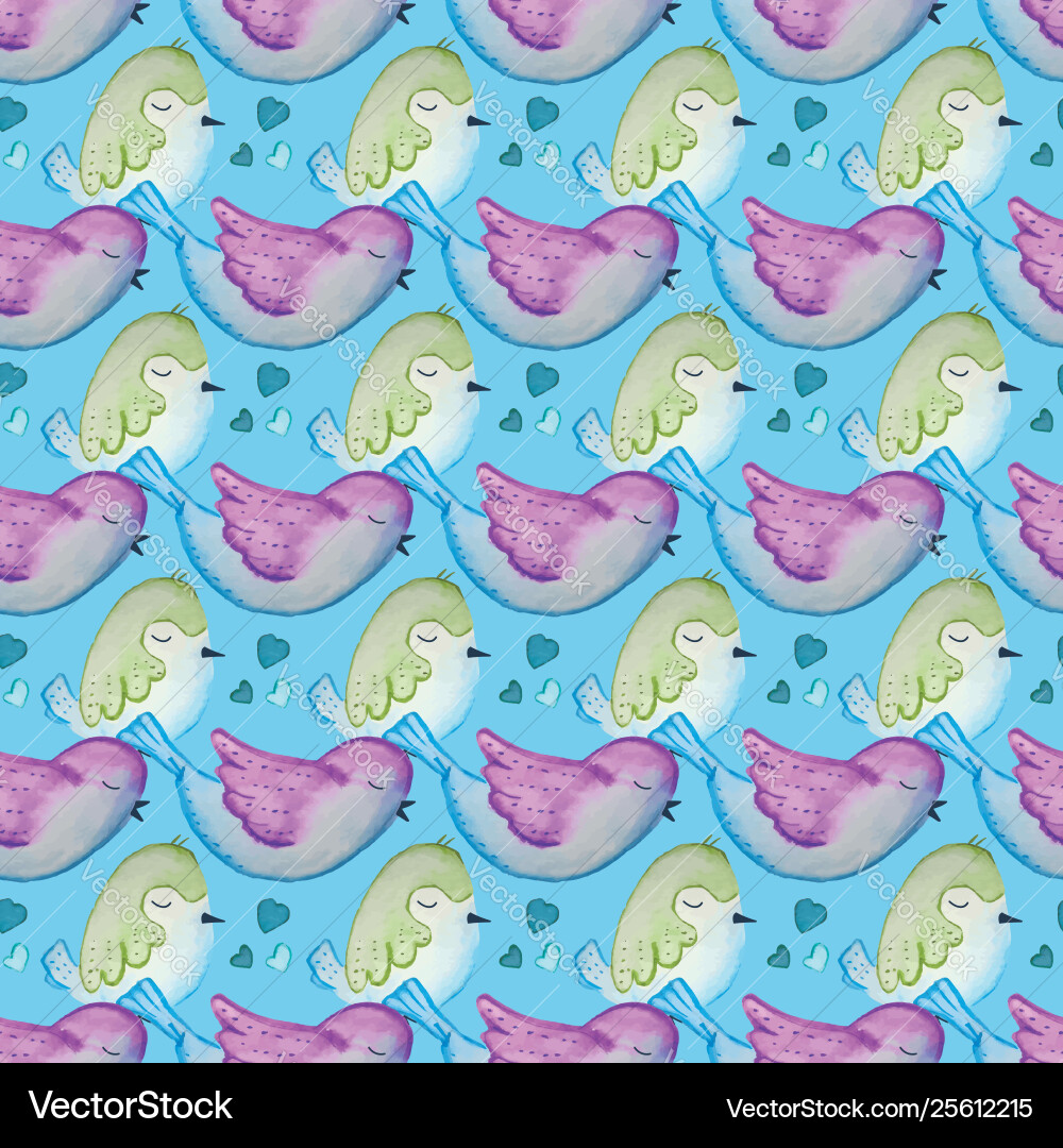 Birds seamless repeat print pattern tile Birds seamless repeat print pattern tile Vector Image