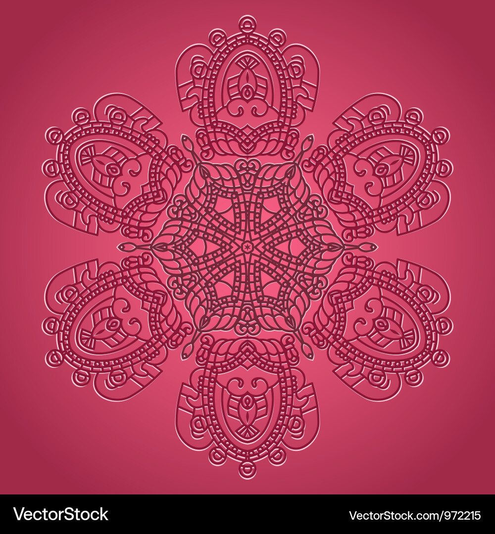 Design snowflake vector image
