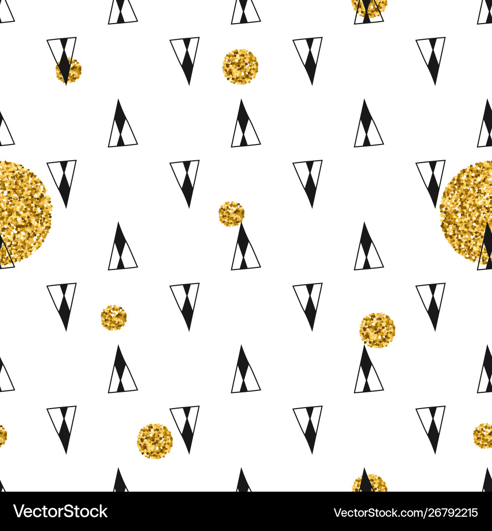 Geometric seamless pattern with triangles Vector Image