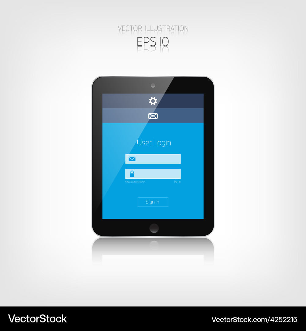 Responsive Webdesign adaptive Benutzeroberfläche vektorbild