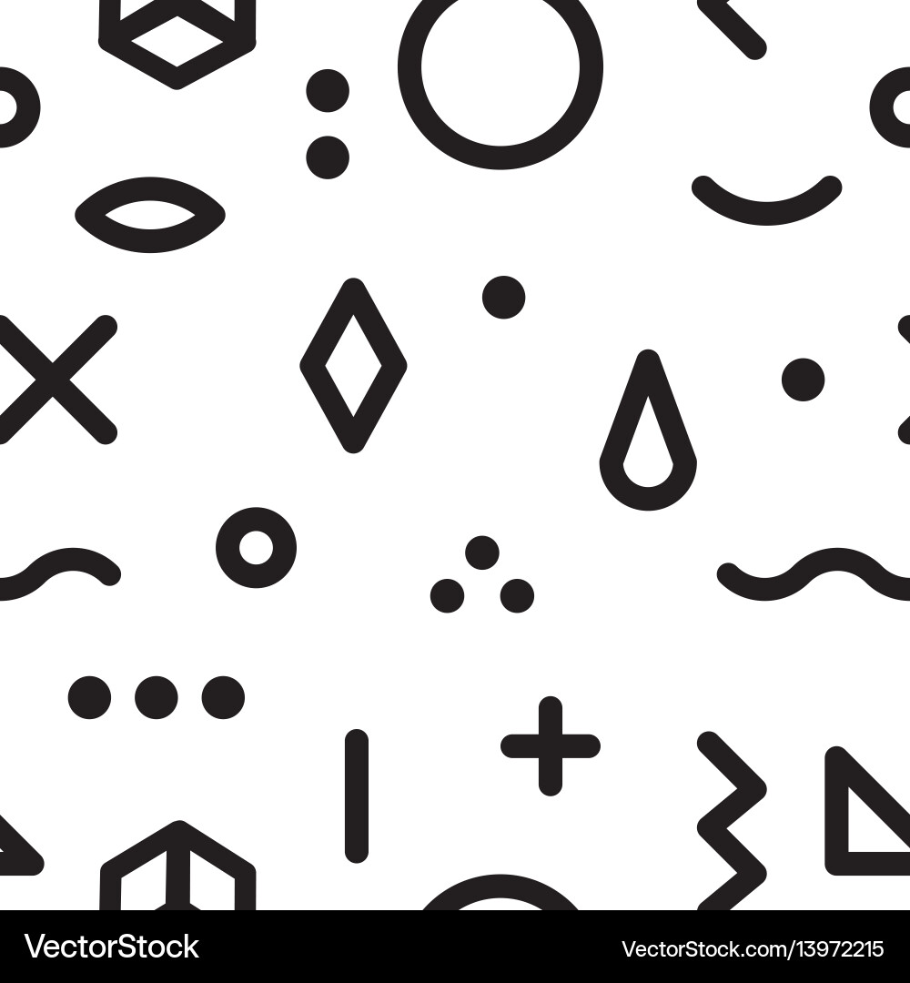 Retro Geometric Pattern vector image