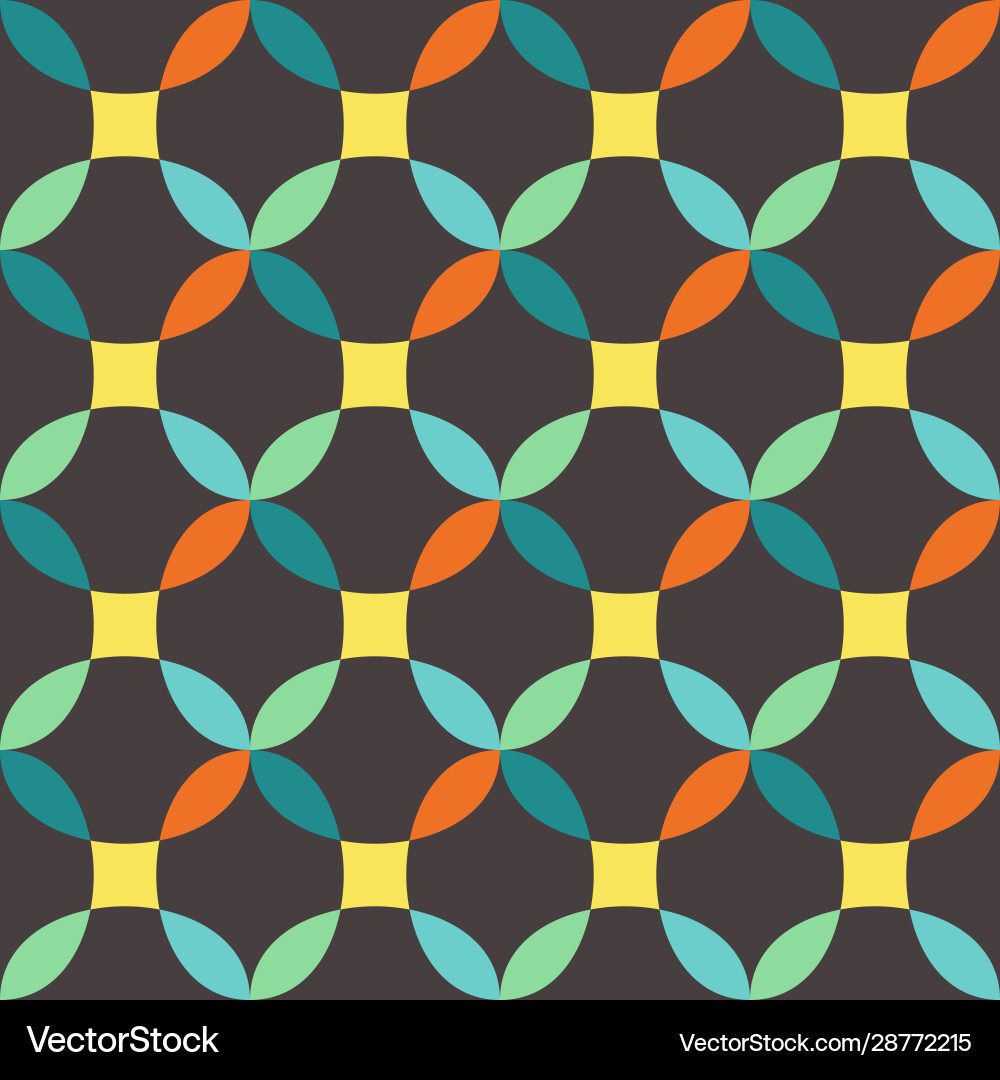Seamless abstract geometric pattern vector image