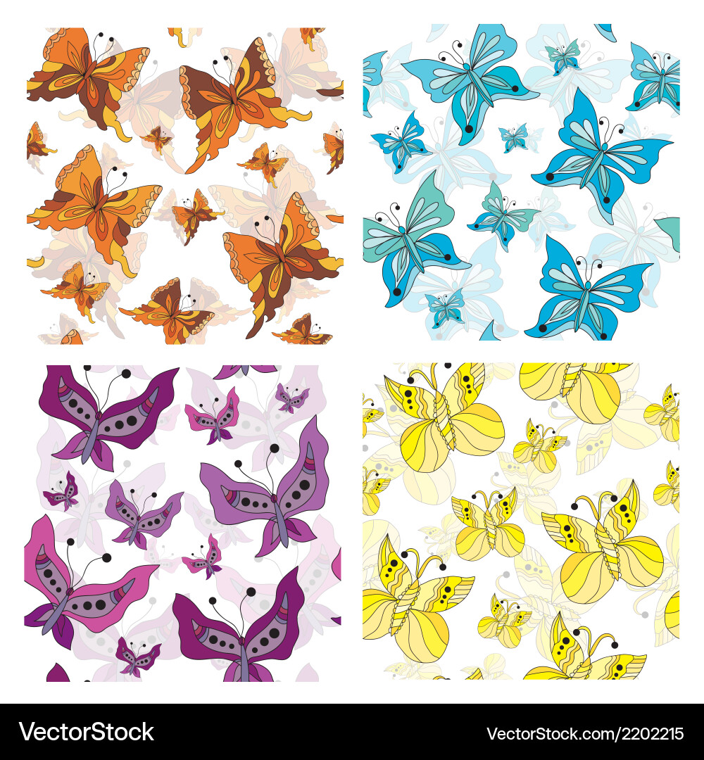 Seamless patterns Vector Image