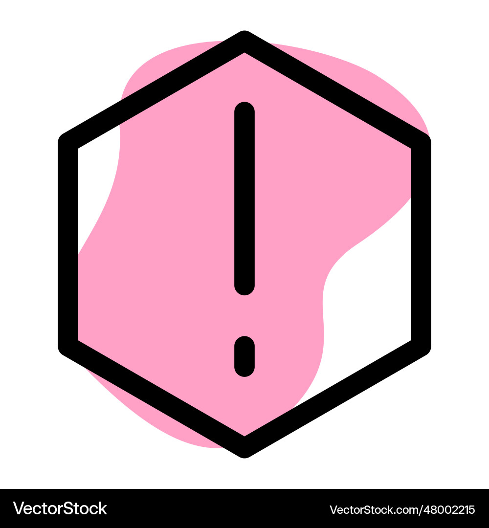 Security alert indicator in cyberspace Vector Image