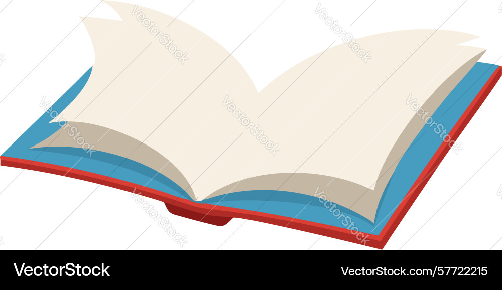 Simple open book icon design generative ai vector image