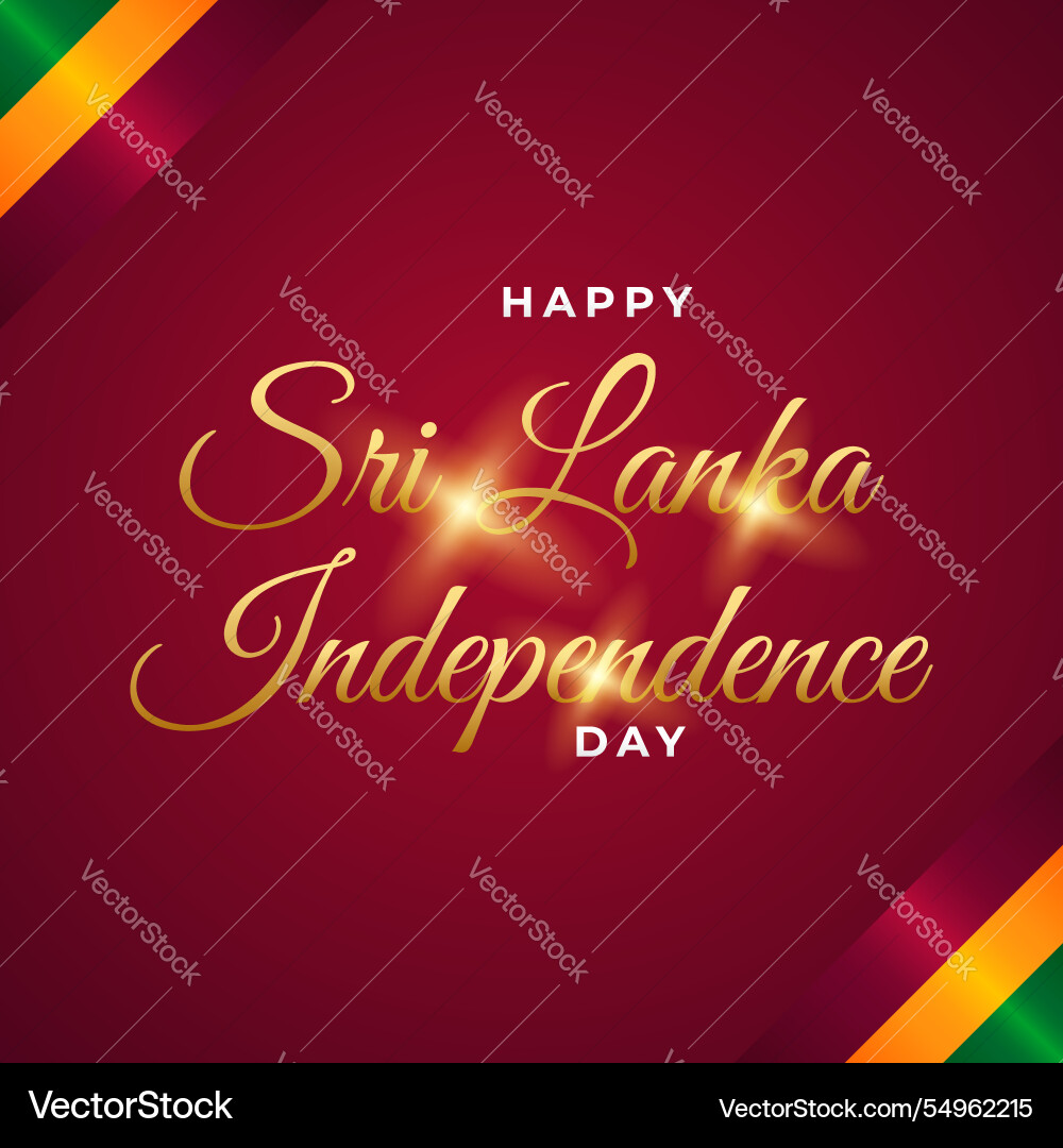 Sri lanka independence day design banner Sri lanka independence day design banner vector image