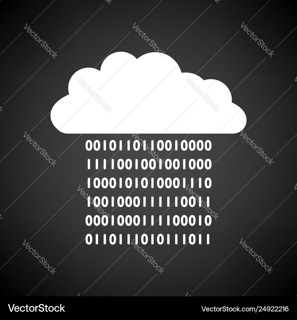 Cloud data stream icon Vector Image