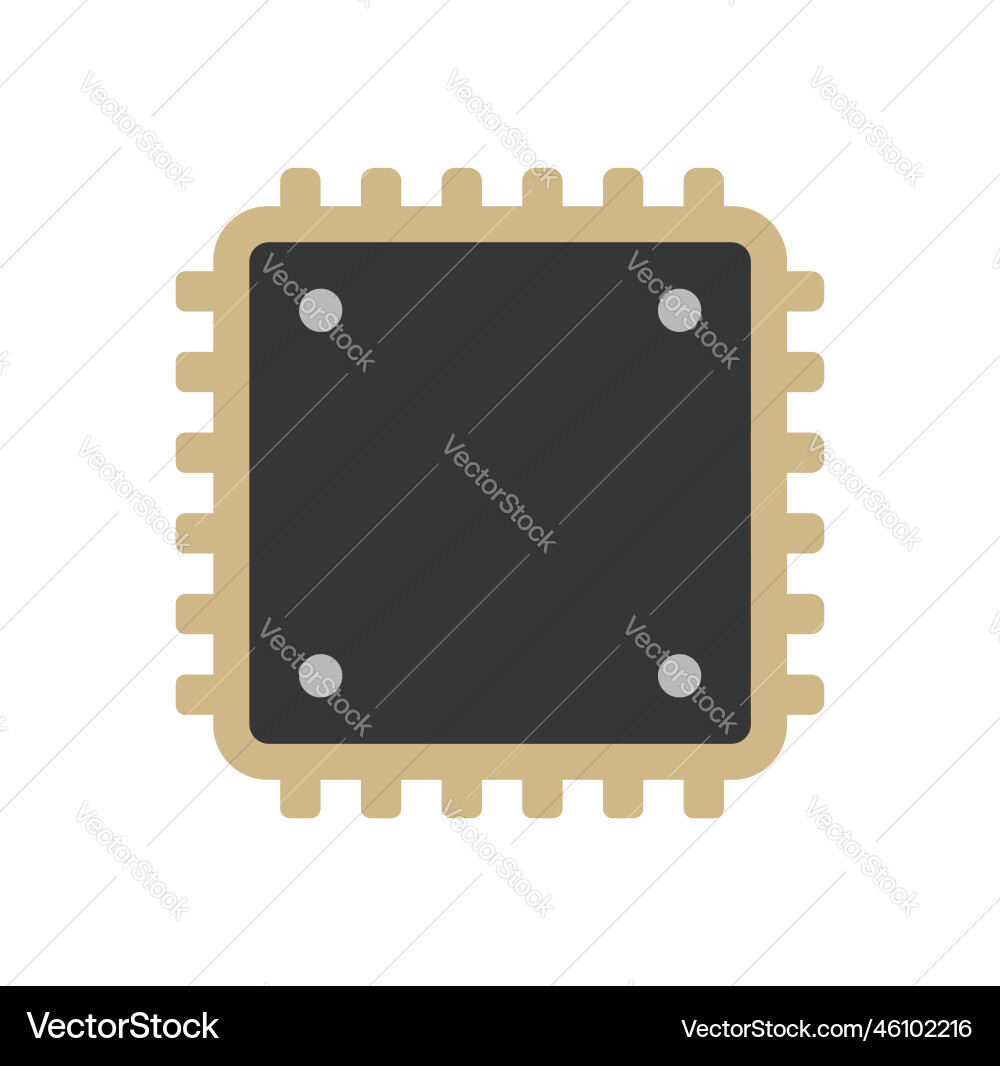 Computer cpu icon Computer cpu icon vector image