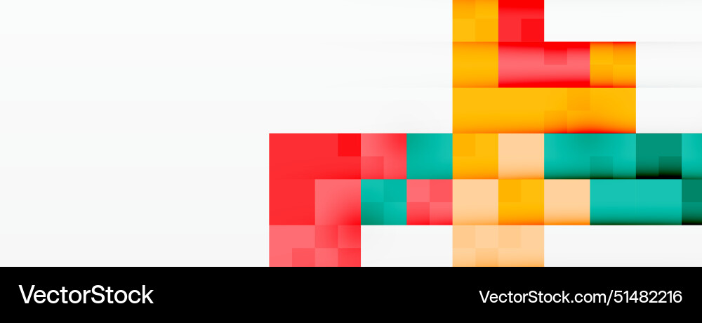 Dynamic colorful squares background Vector Image