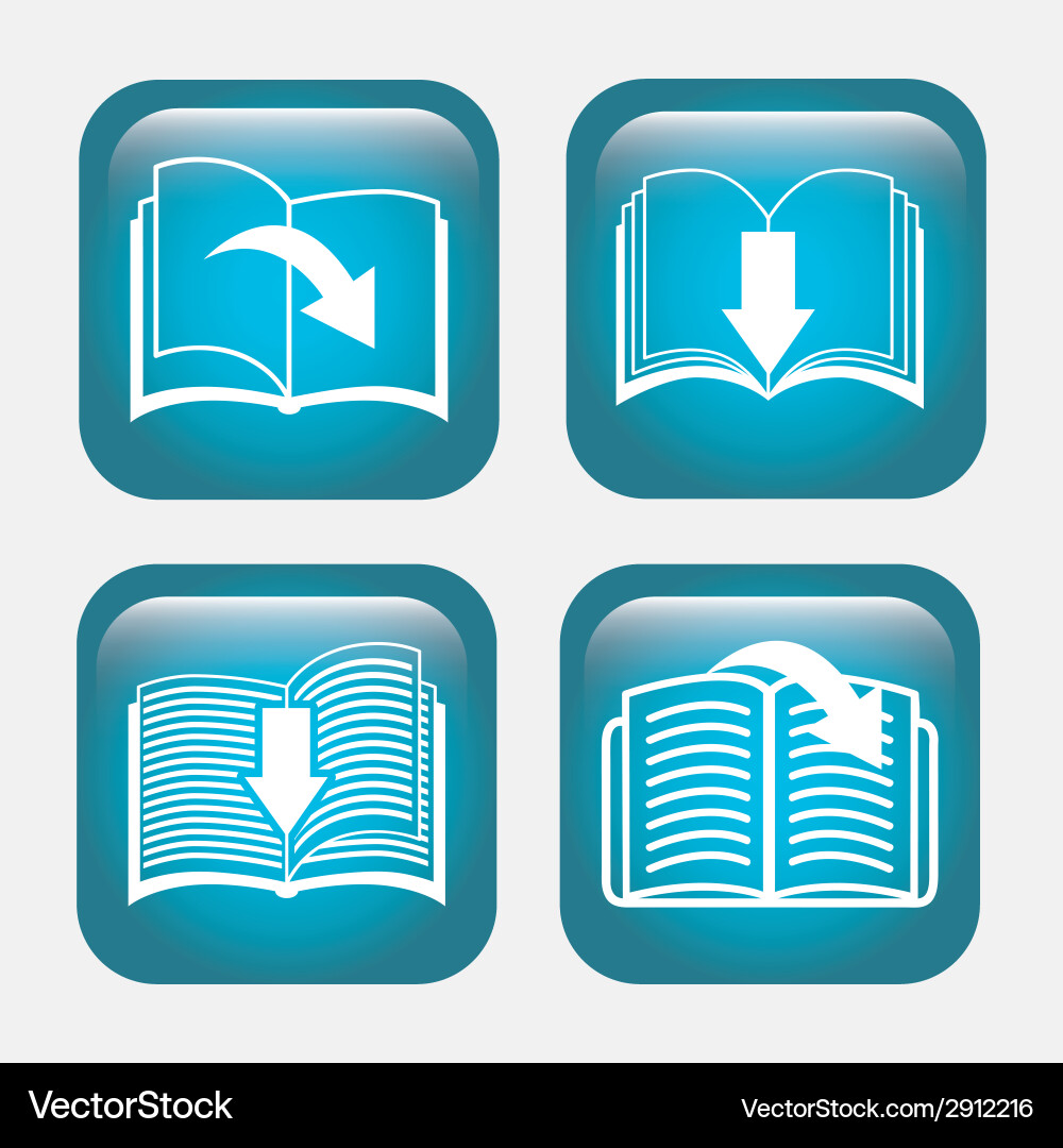Ebook icon Vector Image