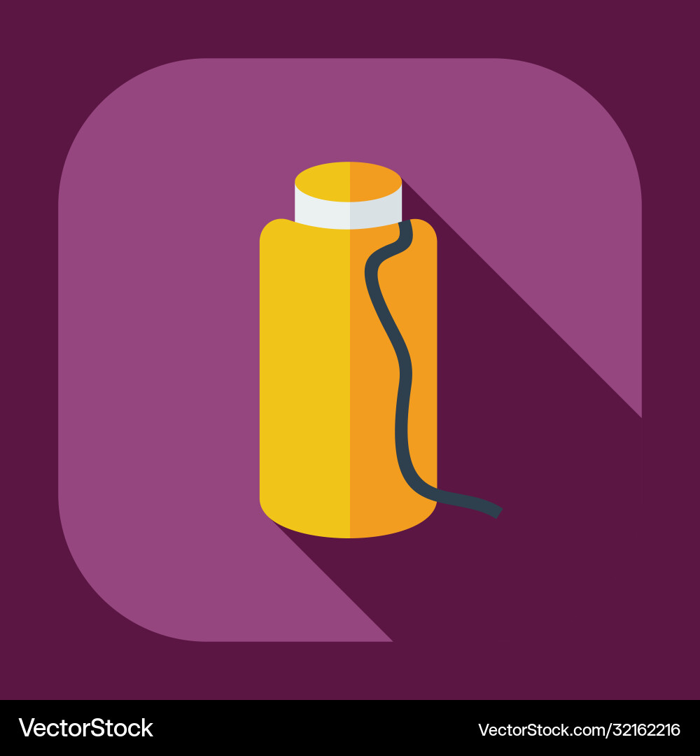 Flat modern design with shadow icons thread Vector Image