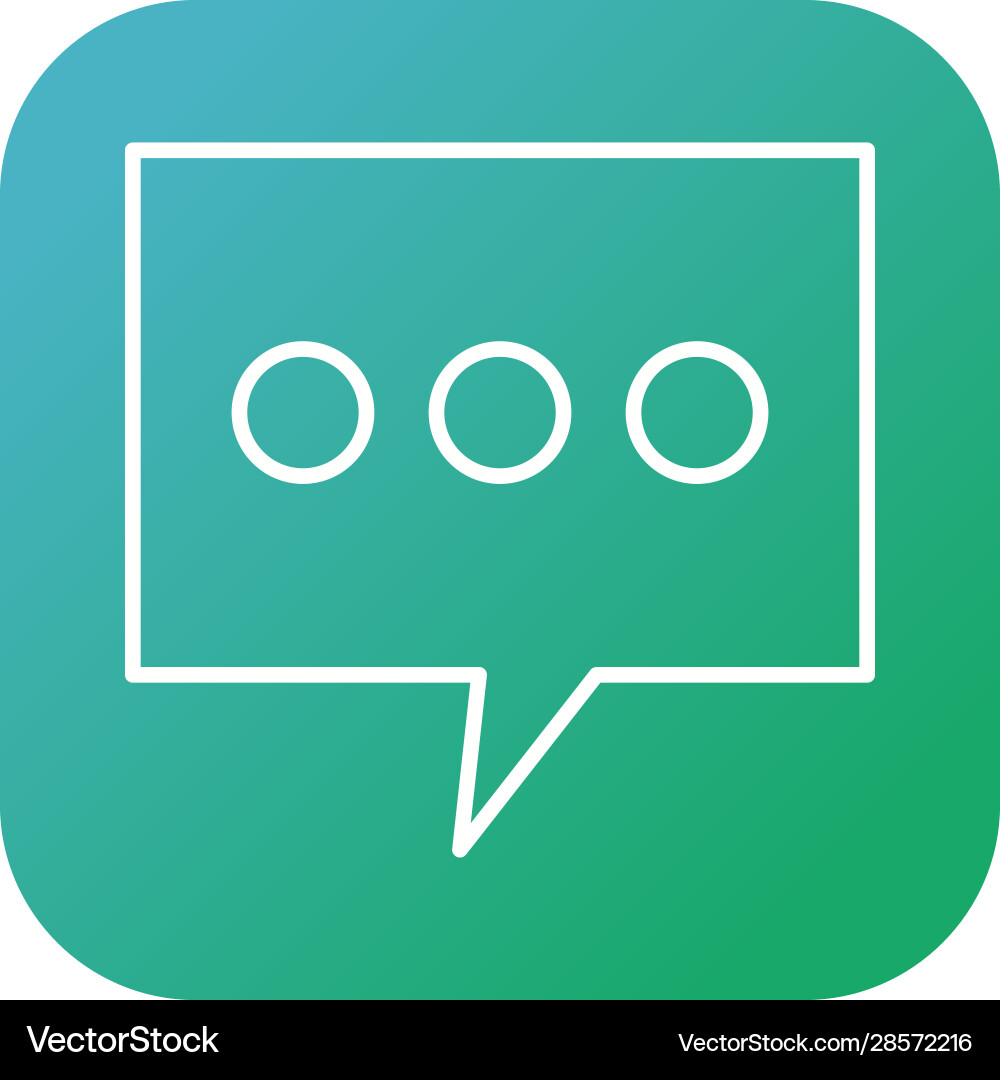 Message Bubble Icon vector image