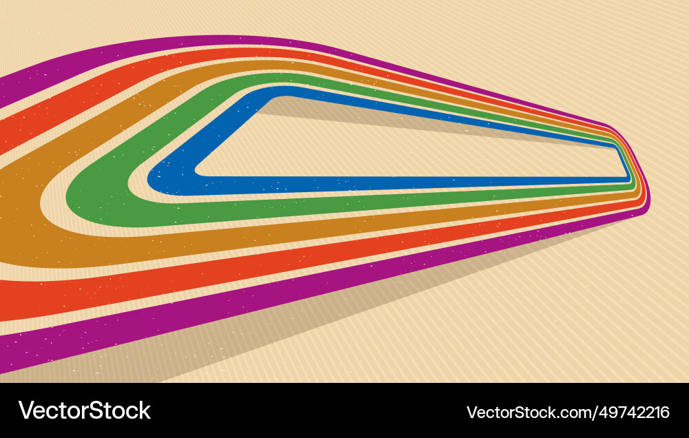 Retro style abstract background with curve lines Retro style abstract background with curve lines vector image