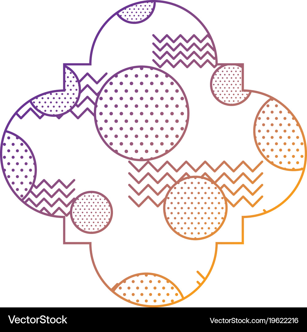 Seamless pattern label shape with geometric Vector Image