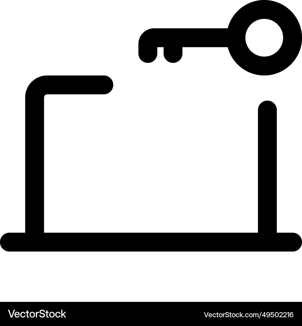 Secure gateway system installed in laptop vector image