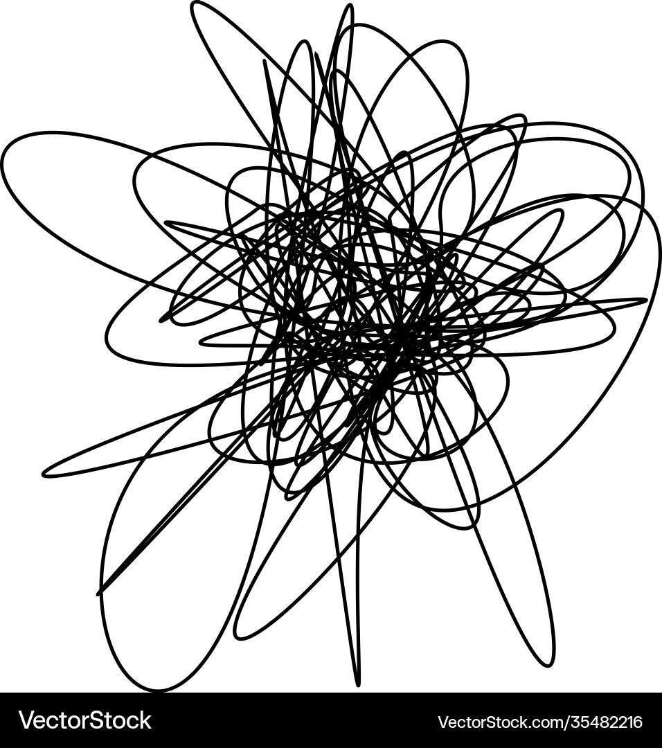 String mess flat graphics vector image