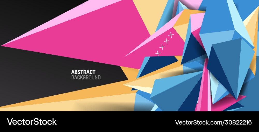 Trendy simple triangle abstract background Vector Image