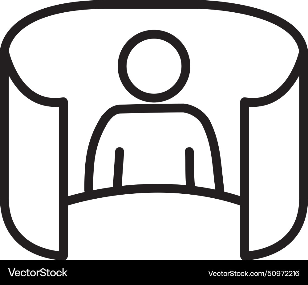 Virtual reality view user Vector Image
